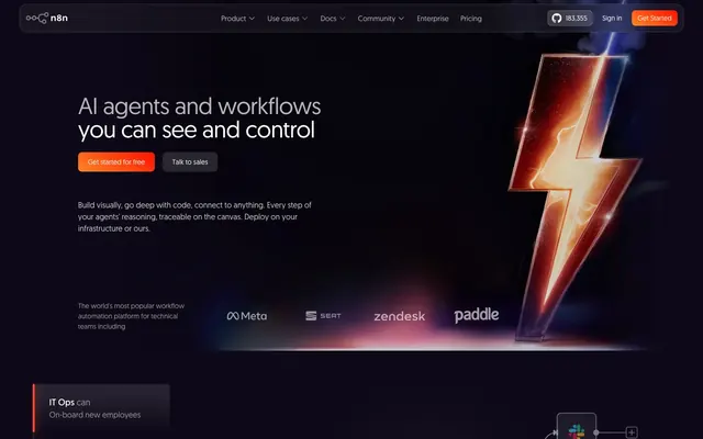 N8n, dark-mode, violet-black
