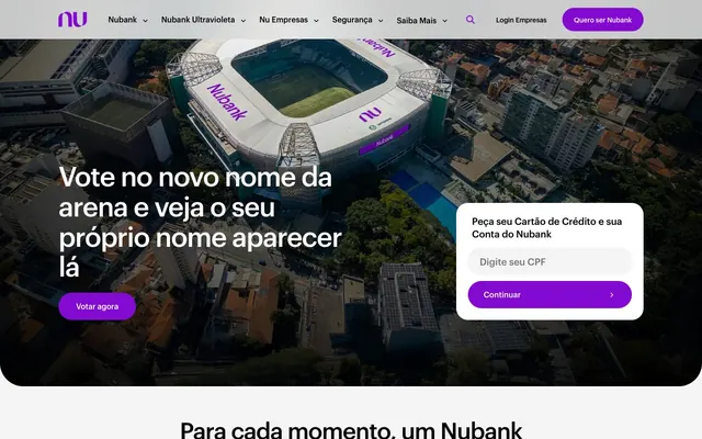 Nubank, violet, modern