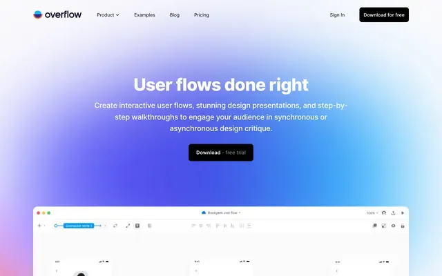 Overflow, vibrant, playful