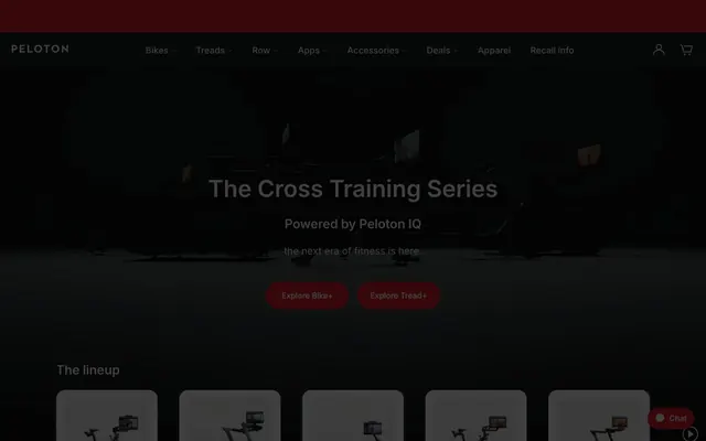 Peloton, dark-mode, high-contrast