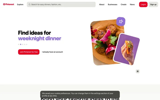 Pinterest, creative, visual-heavy
