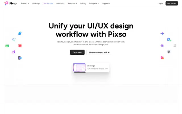 Pixso, clean, minimal