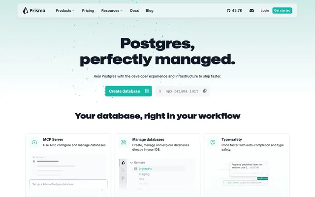 Prisma, technical, developer