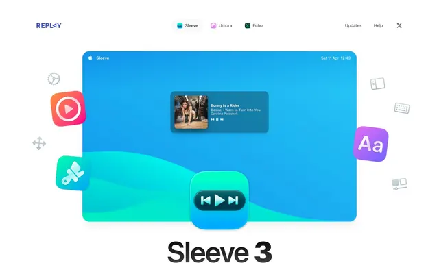 Sleeve, macOS-inspired, clean