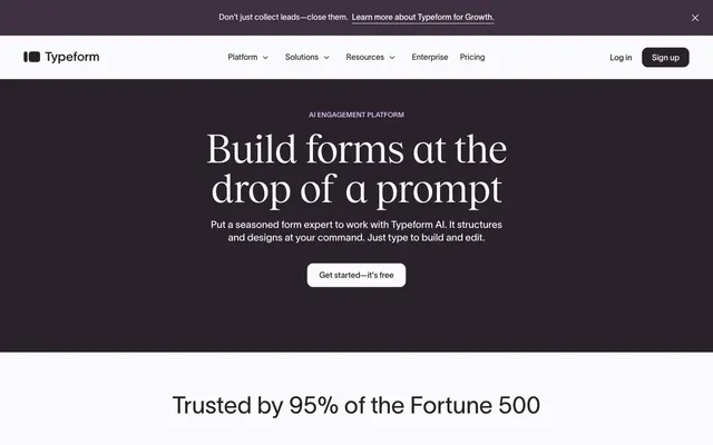 Typeform, editorial-type, serif-headlines