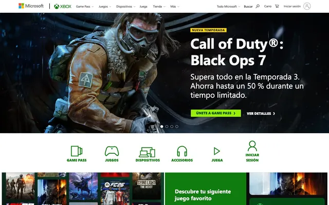 Xbox.com, high-contrast, gaming