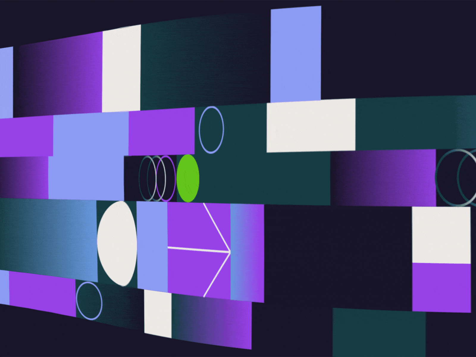 Neon geometric motion composition, geometric, abstract, cool