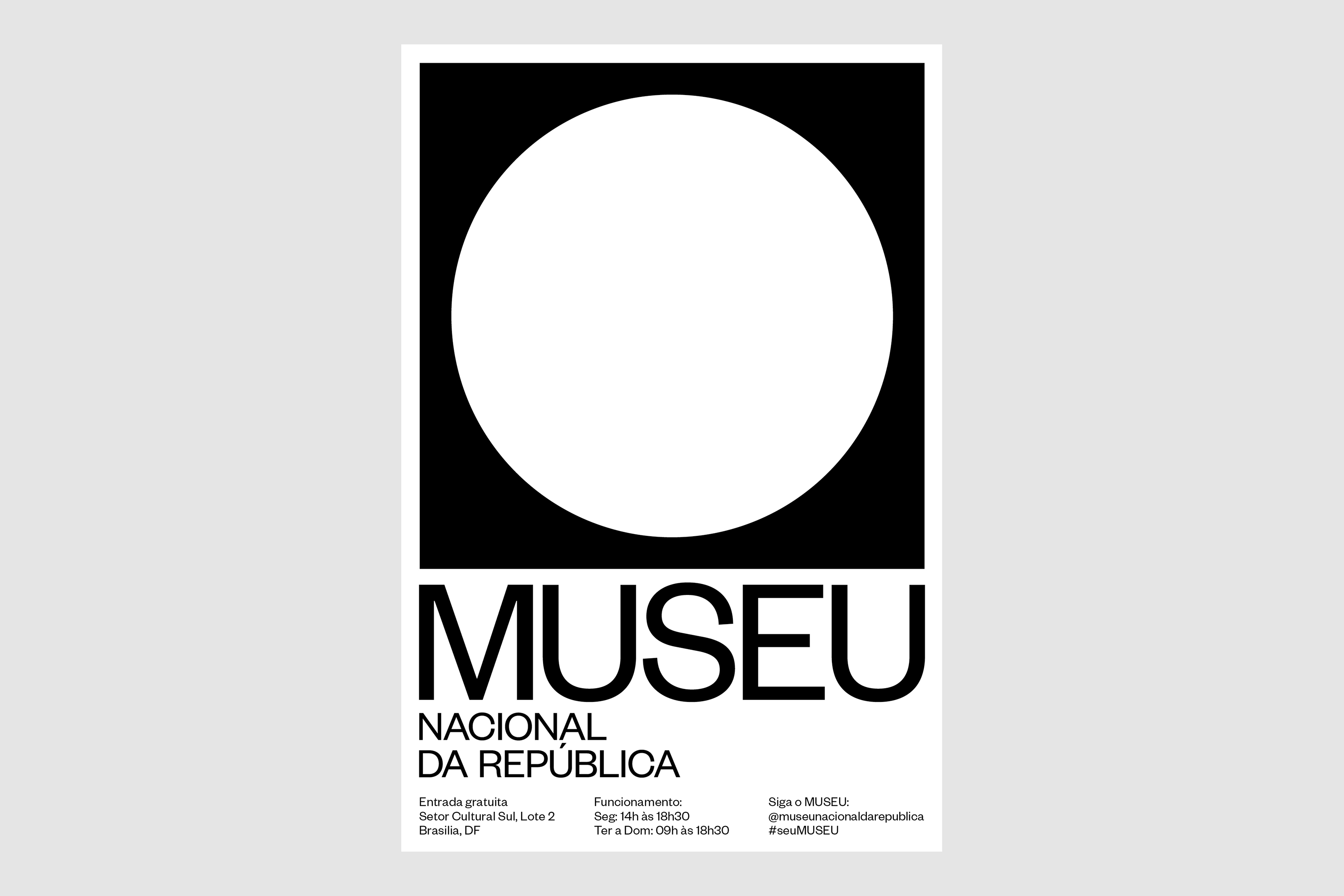 Museu Nacional da República identity, minimal, geometric, dark