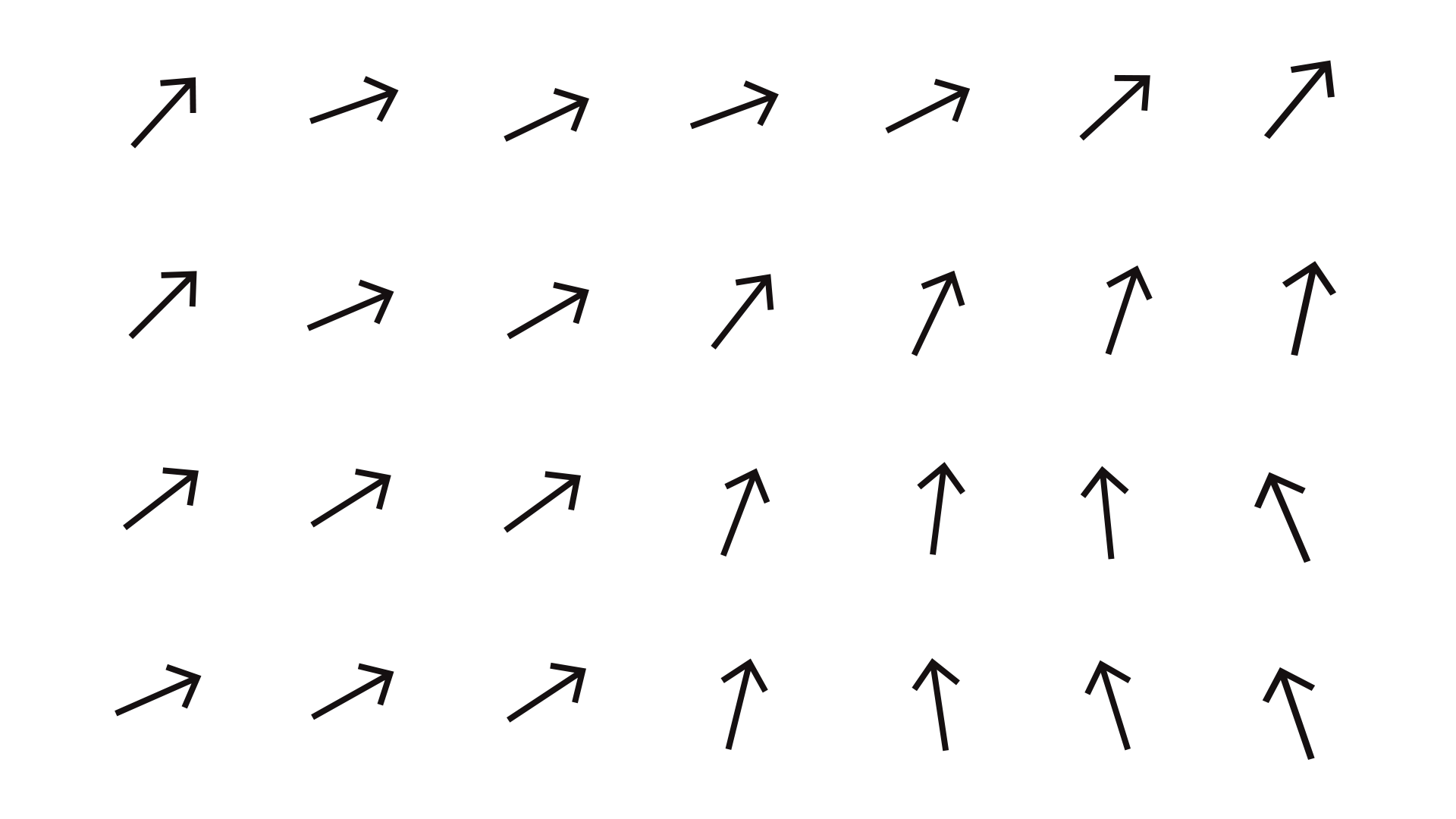Debrecen 2023 arrows-to-circles motion device, minimal, geometric, monochrome