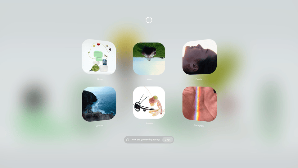 Minimal grid portfolio of photographic studies, minimal, organic, light