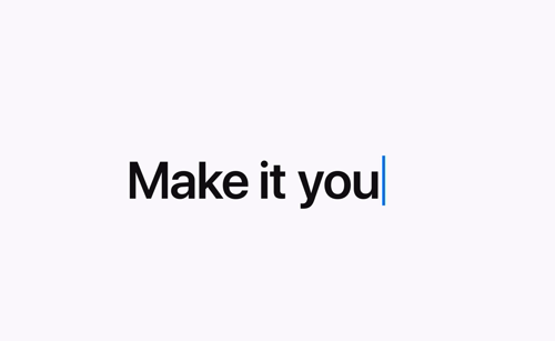 Make it you animated type specimen, minimal, geometric, light