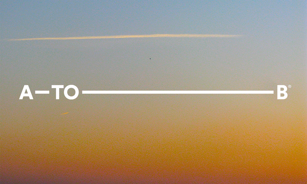 Directional gradient identity with connected wordmark, minimal, gradient-heavy, gradient
