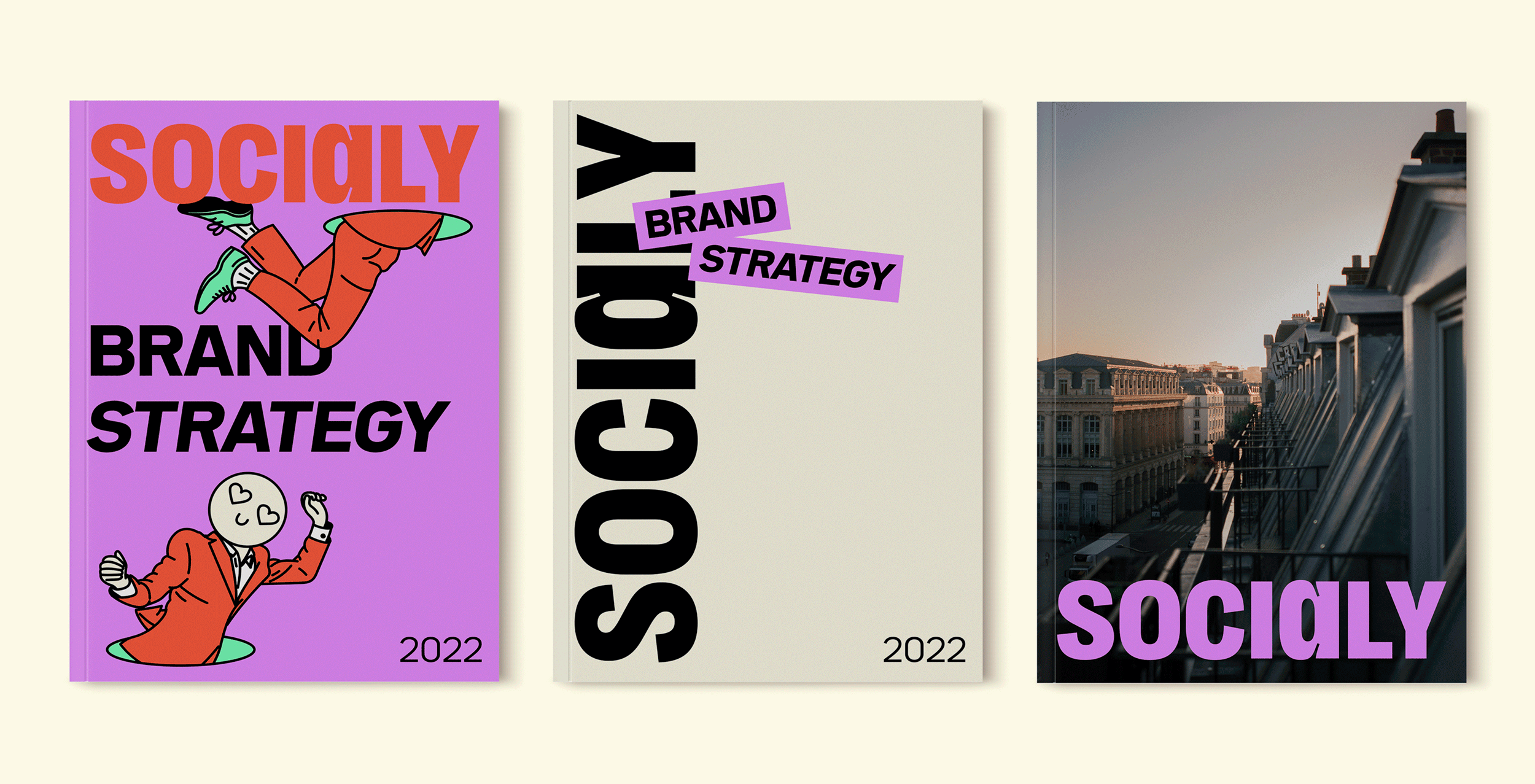 Socialy cover set swap, editorial, playful, vibrant