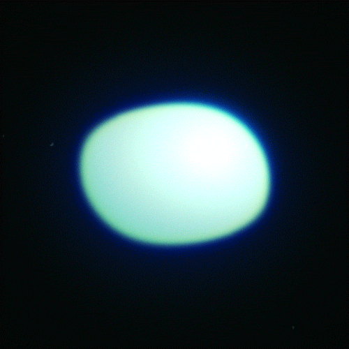 Luminous sphere in deep void, minimal, abstract, dark
