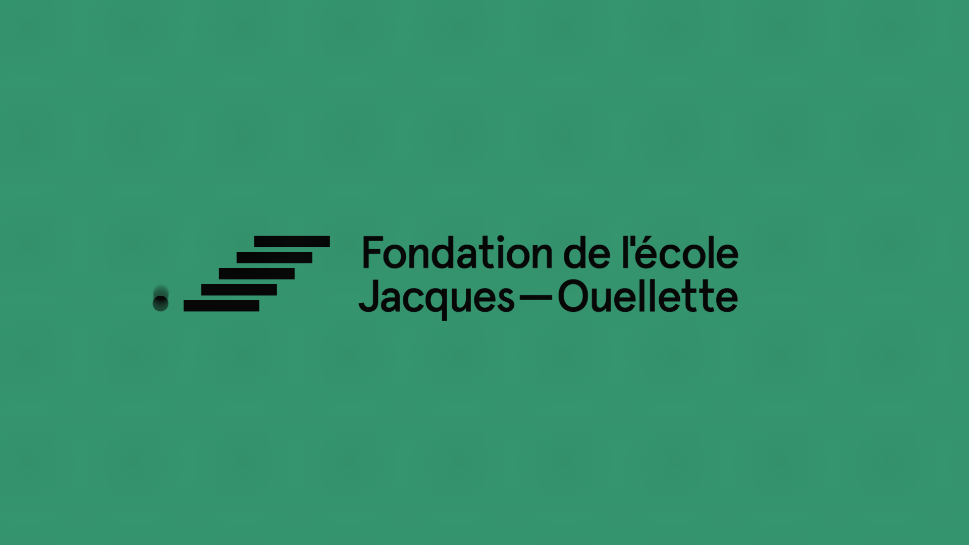 Teal institutional logo and wordmark treatment, minimal, corporate-clean, cool
