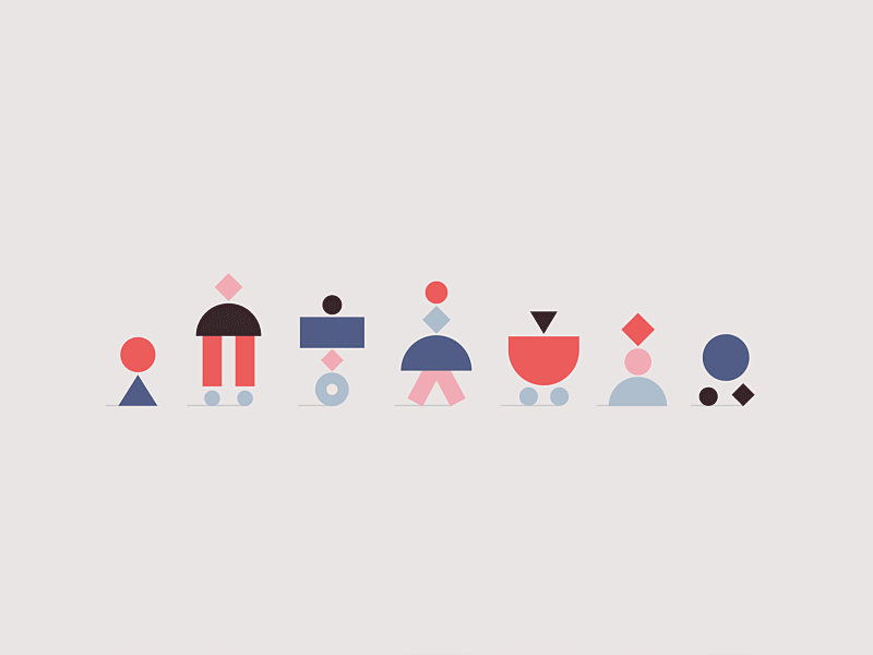 Geometric minimal illustration, geometric, minimal, muted