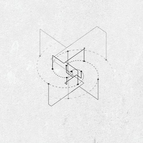Minimal geometric data viz, minimal, geometric, dark